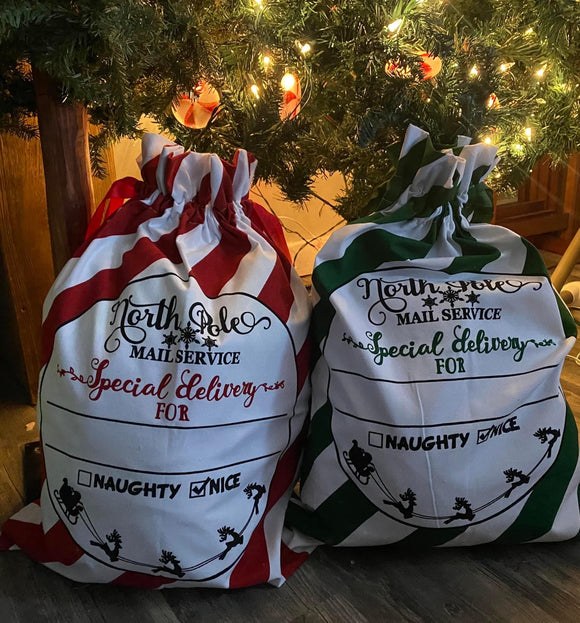 Personalized Santa Sacks